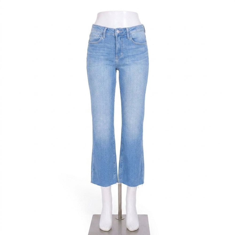 NEW L'AGENCE wanda high rise crop wide leg jean in bal harbour
